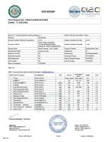 Drinking water chemical report